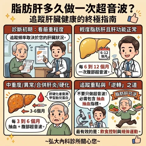 脂肪肝需要多久做一次肝臟超音波？