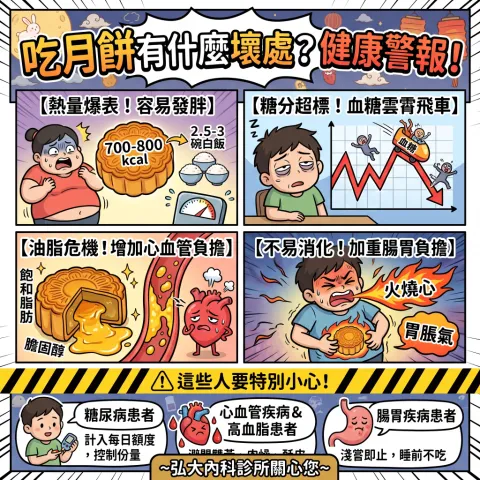 吃月餅有什麼壞處